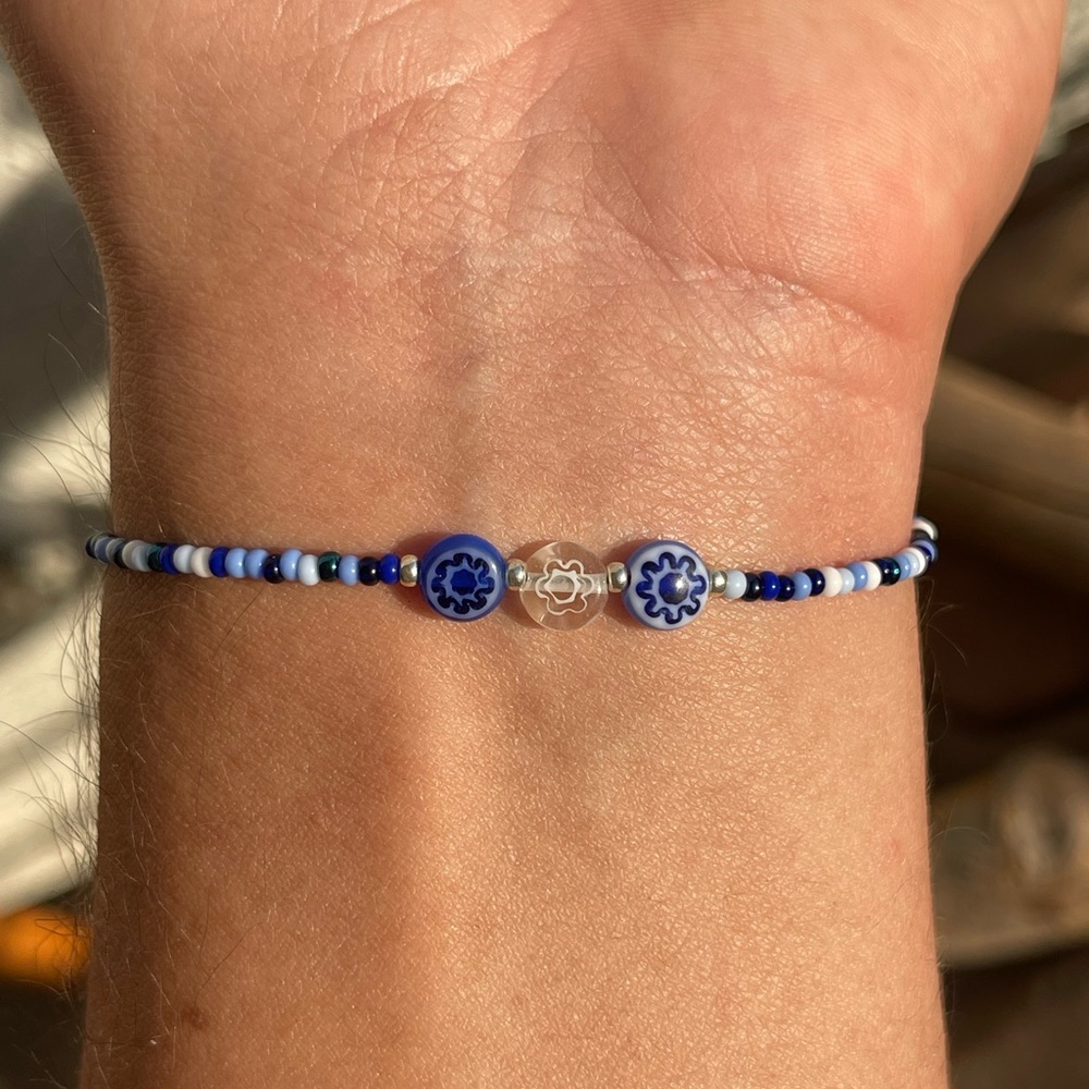 Unisex Bracelet Czech Glass